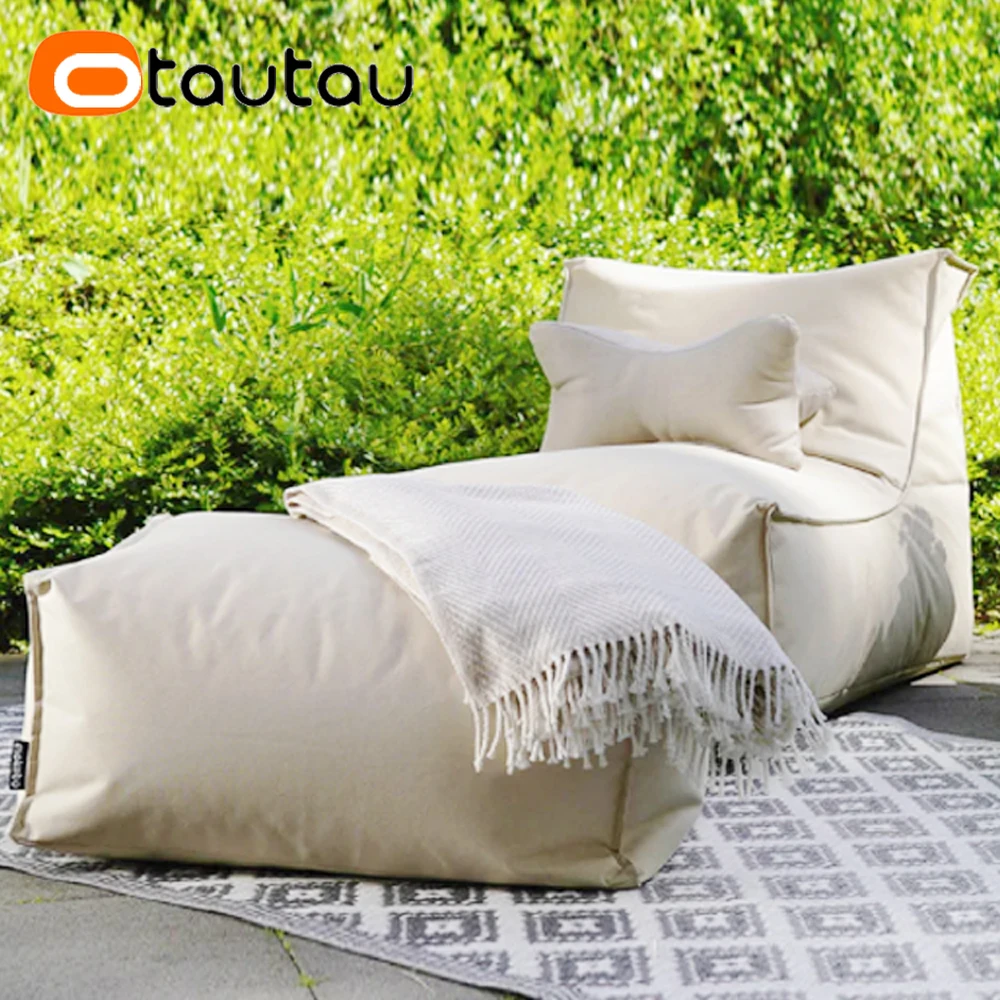 OTAUTAU Outdoor Oxford Bean Bag Cover Swim Pool Float Lounger Beach Club Pouf SF505【No Filler!You Need To Fill It By Yourself!】 view 4