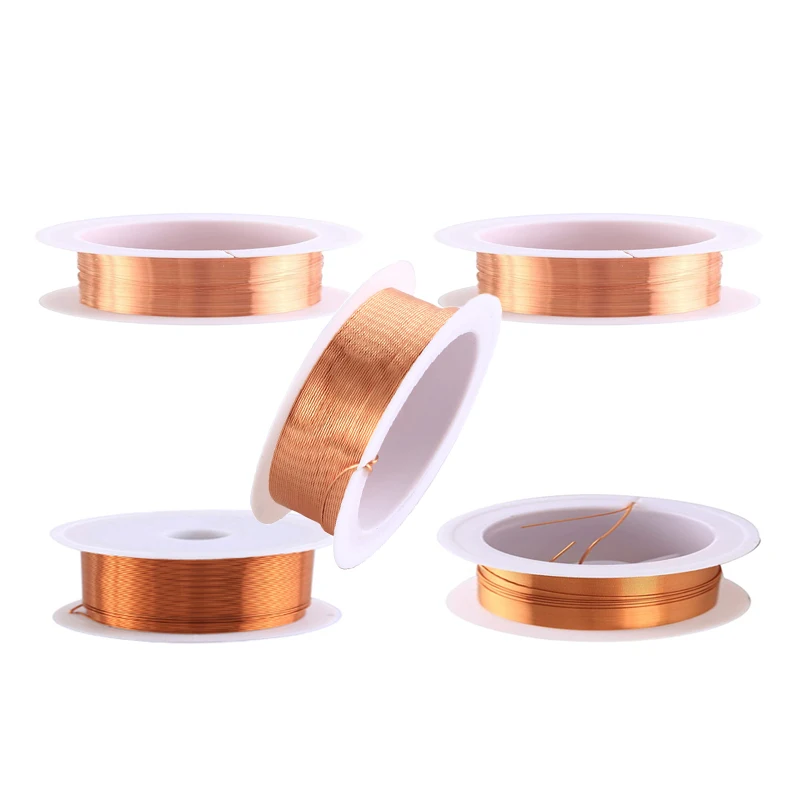 3-1Rolls Enameled Coppers Magnet Wire 0.06mm-1.2mm Winding Coil Cable Lacquered Coppers Wire 10-100 Meters Length image 4