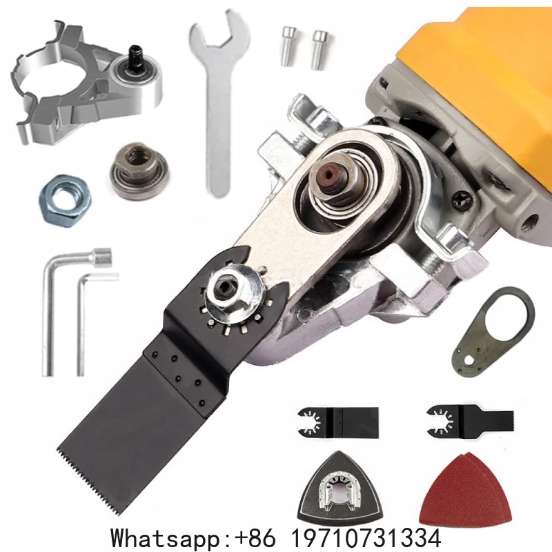 Universal Angle Grinder Conversion Head M10 M14 Adapter for 100 125mm Oscillating Saw Blade Power Tool