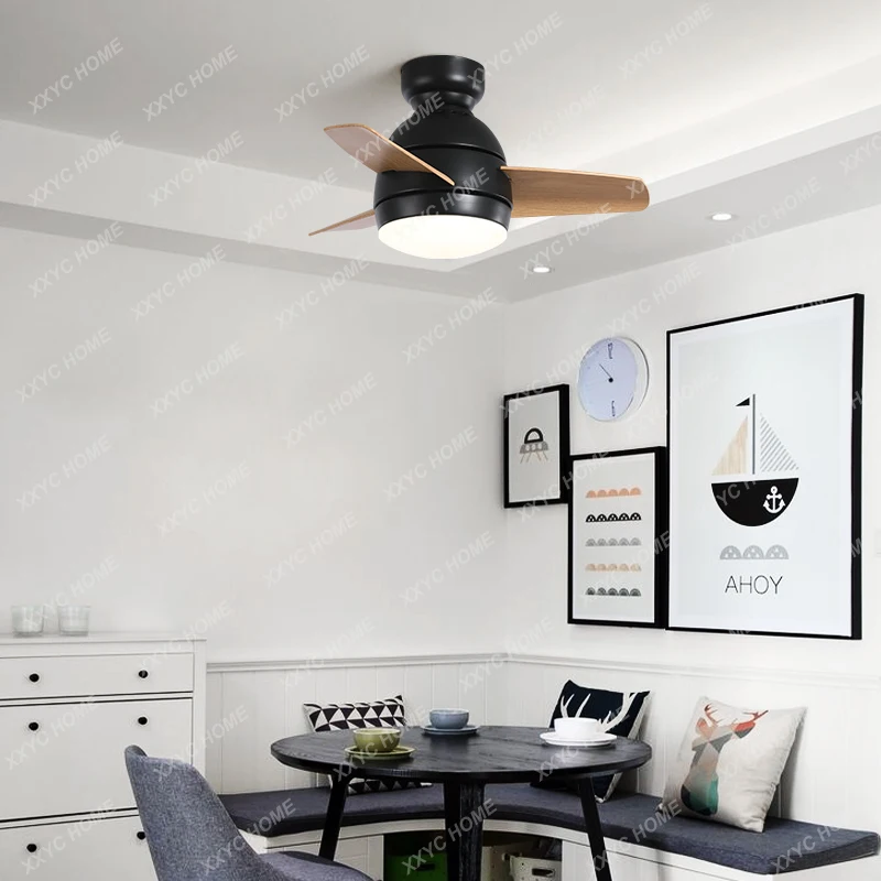 Plafonnier avec Ventilateur Intégré au Design Moderne et Simple, Éclairage d'Nikavec Conversion de Fréquence