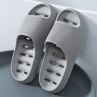 Men's Bathroom Bathing Slippers Women's New Summer Indoor Home Eva Anti-Slip Anti-Odor Couple Shower Leakage Quick-Drying Slippers for Women