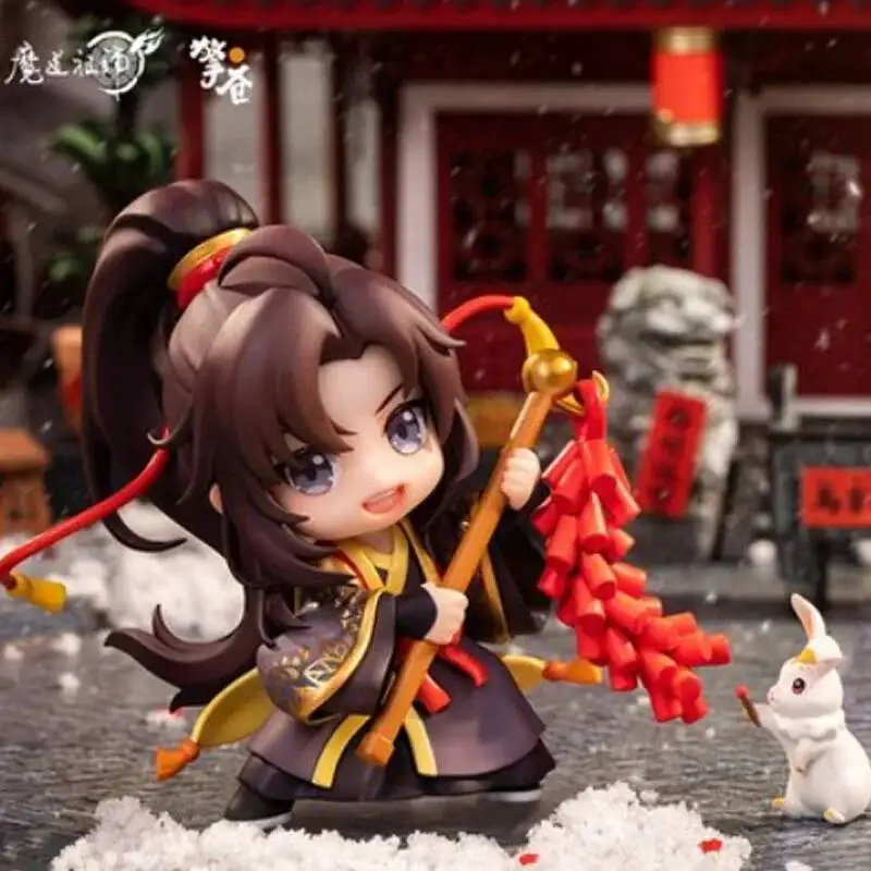 Wei Mo Dao Zu Shi Wuxian Lan Wangji figura colección modelo muñeca Anime Cosplay juguete figuras coleccionables regalo de Navidad 9,3 cm