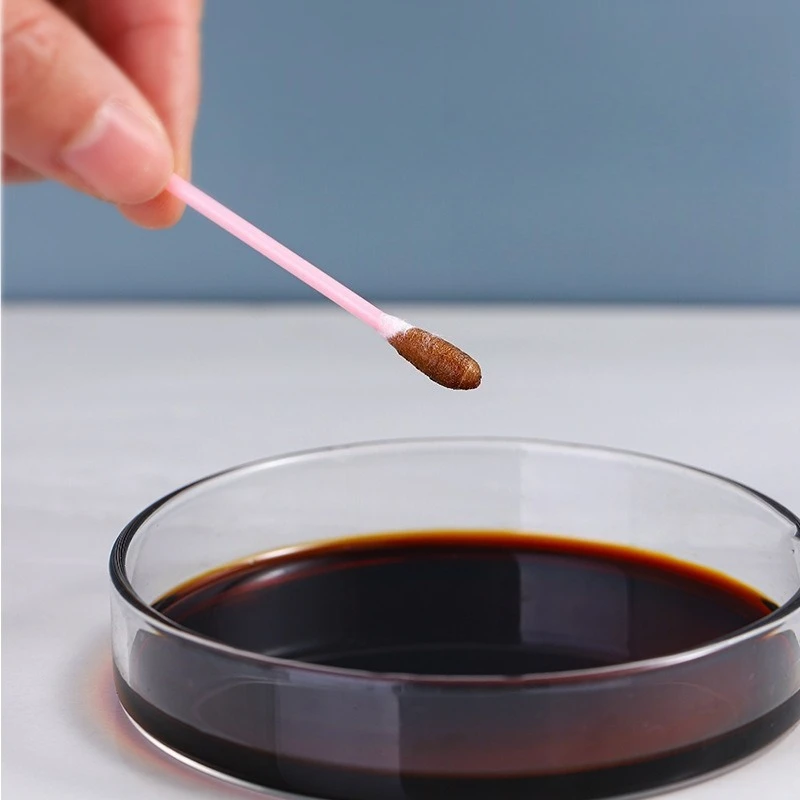 100 Ear Spoons, Double-ended Cotton Swabs, One-time Ear Wax Cleaning Cotton Swabs, Plastic Core Boxes, Ear Spoons