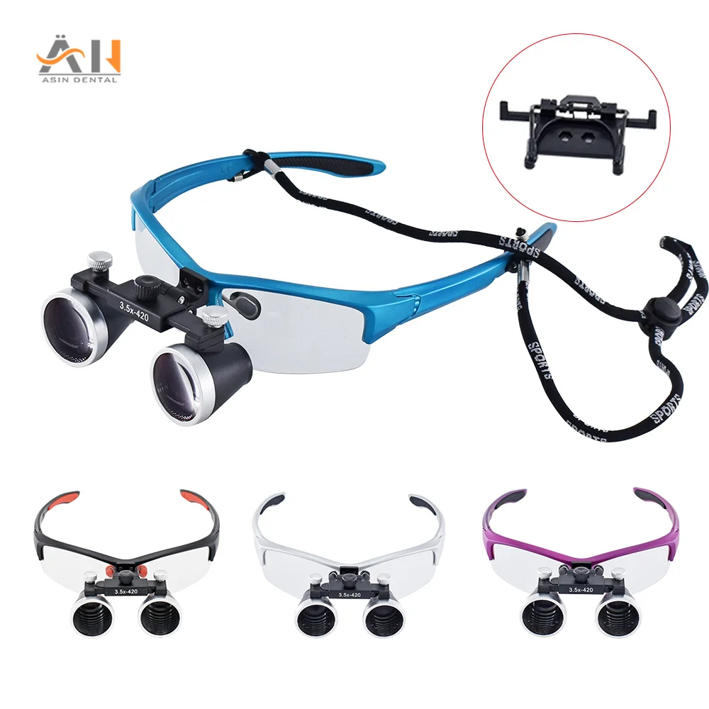 

Dental Loupes 2.5X 3.5X Ultra-lightweight Optical Loupes Dental Binocular Magnifier 320-420mm Magnifying Glass