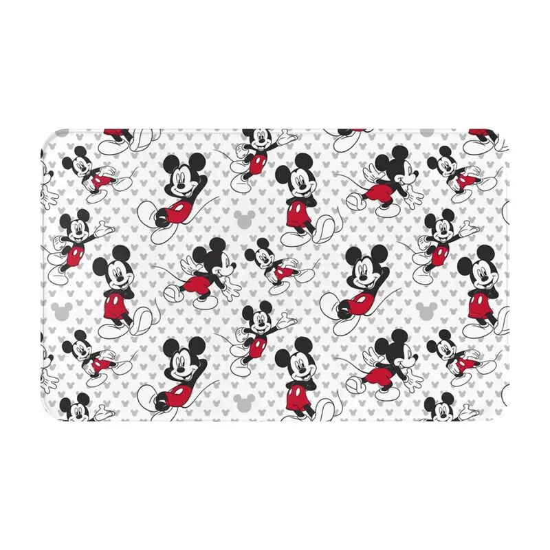 Custom Cartoon Anime Tv Mickey Mouse Doormat Anti-Slip Entrance Kitchen Bathroom Floor Door Mat Garage Rug Carpet Footpad