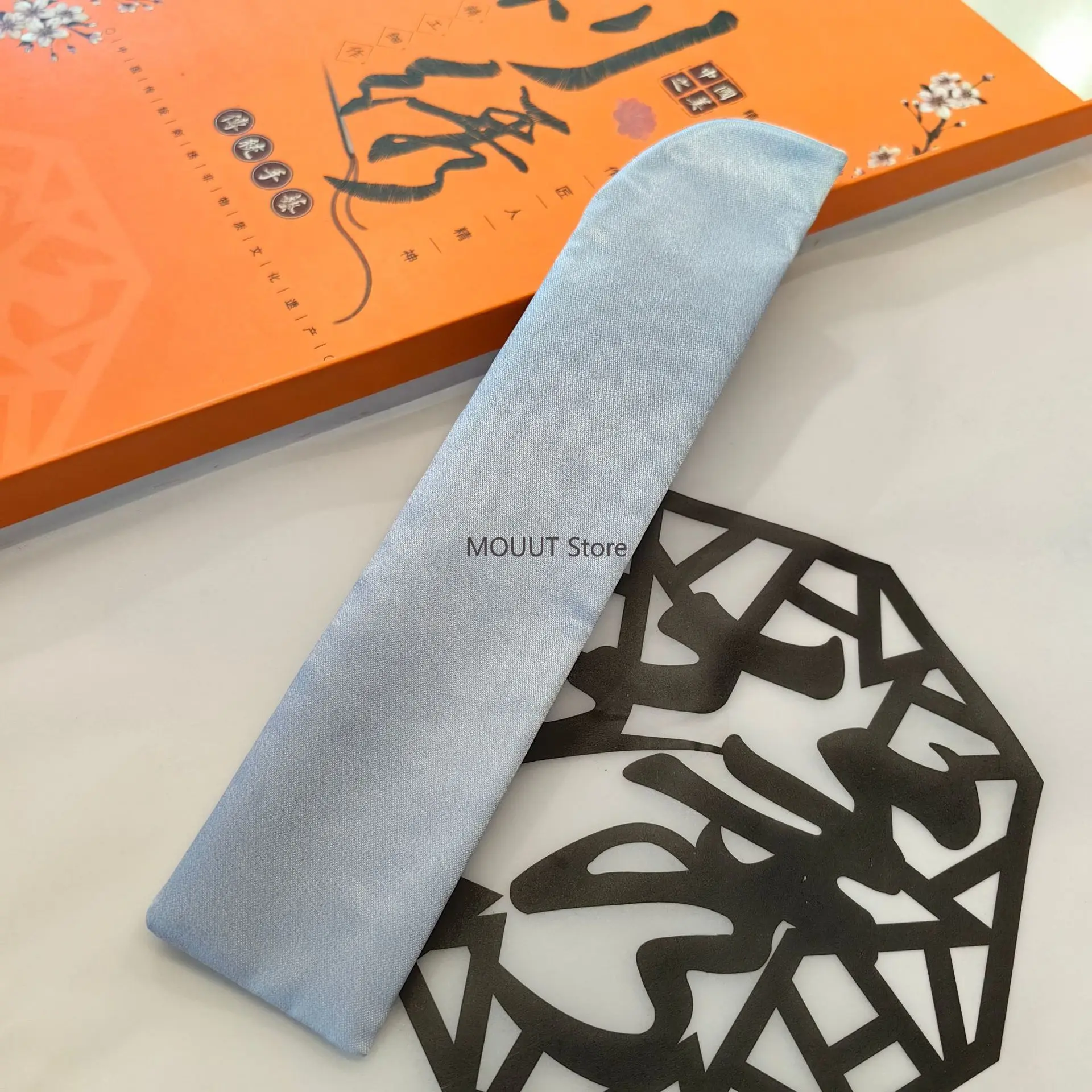 6-inch Folding Fan Cover Decorative Folding Fan Silk Protects Cover The Umbrella From Scratches