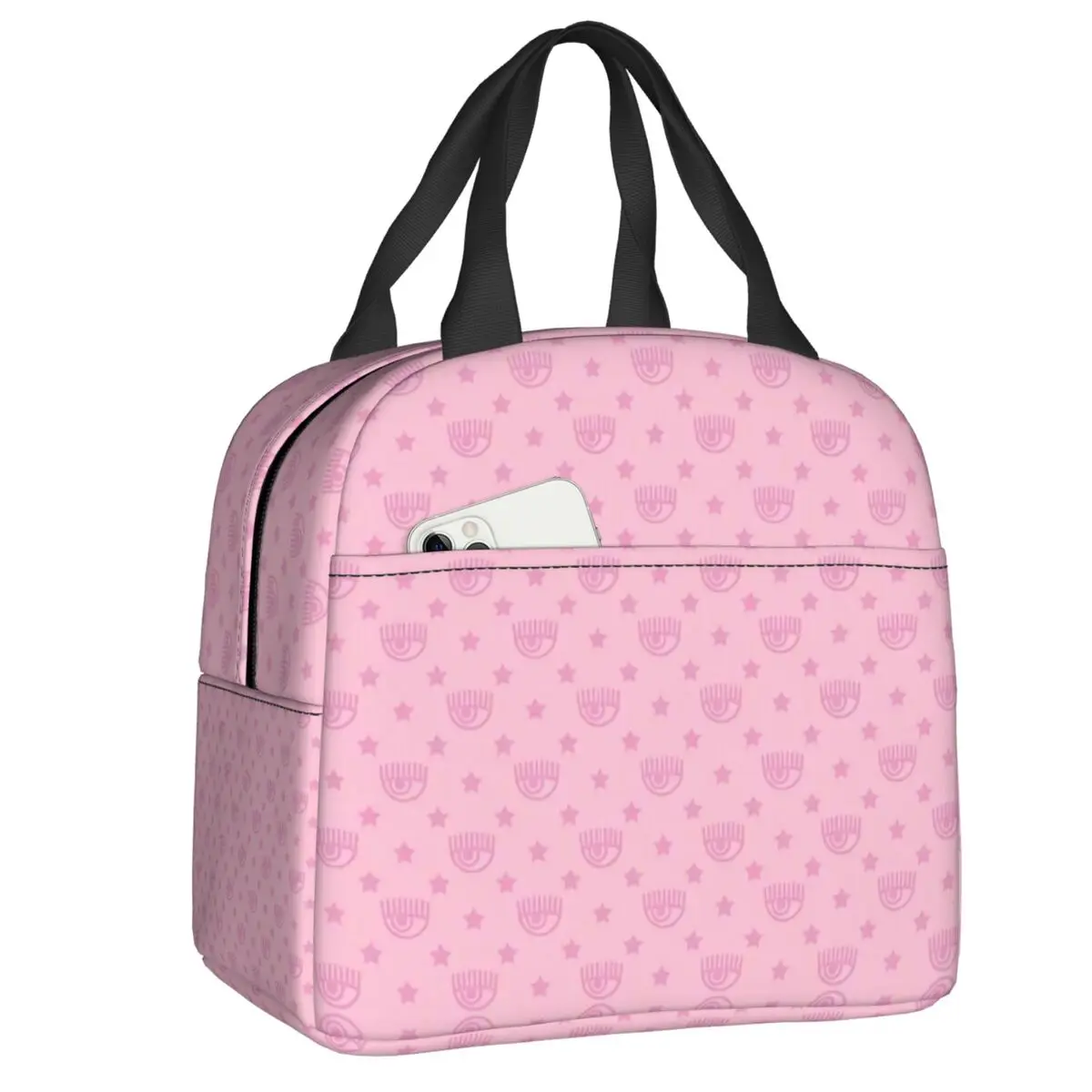 Custom Ferragnis Chiara Insulated Lunch Bag for Women Leakproof Modern Fashion Thermal Cooler Lunch Tote Kids School Children