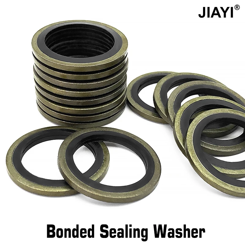 FKM M4~m65 Sealing Ring Carbon Steel Galvanized Sealing Ring Kit Oil Resistant Fluoroelastomer Grommet High Temperature