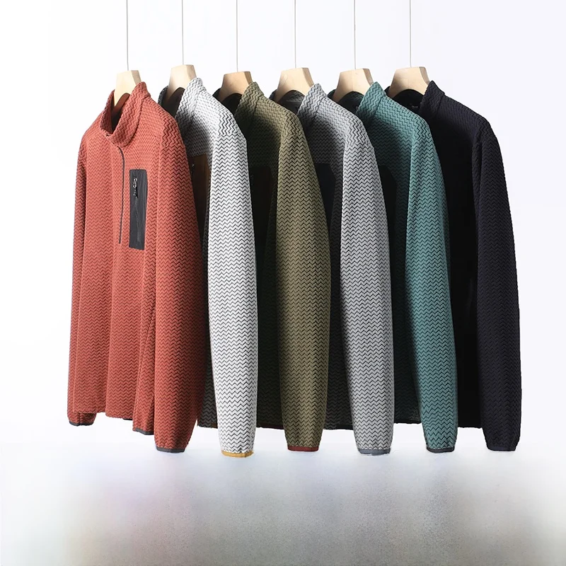 Unisex Half-Zip Fleece Jacket SUMU Outdoor Camping Travel Gear Men's Women's Sweatshirt Outerwear Windproof Breathable Base L...