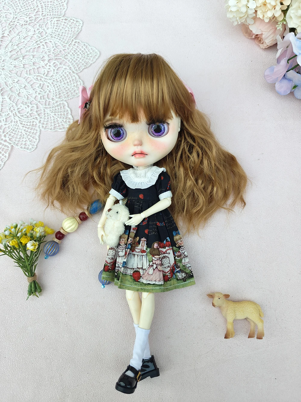 جديد بليث ملابس دمى فستان كاجوال لطيف اليدوية بليث فستان OB22 OB24 AZONE بليث إكسسوارات دمي فستان بليث الملابس