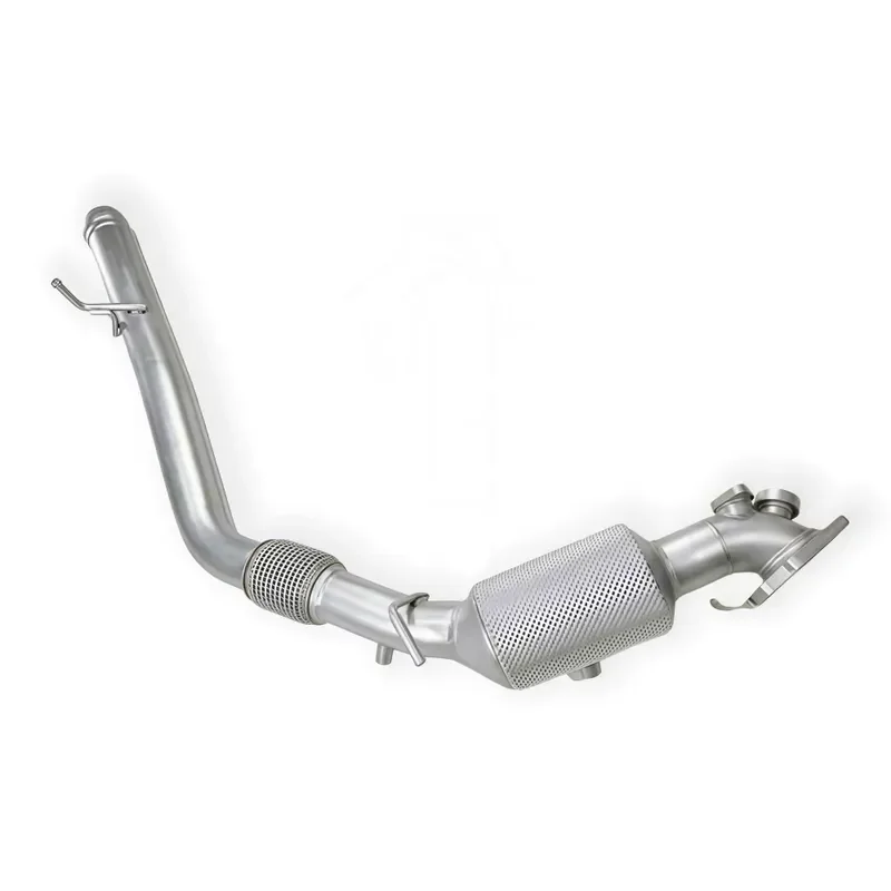 For Wrangler Rubicon JL 2.0T 2020-2024 Ss304 Exhaust Pipes High-flow Downpipe Catalytic Converter with Heat Shield
