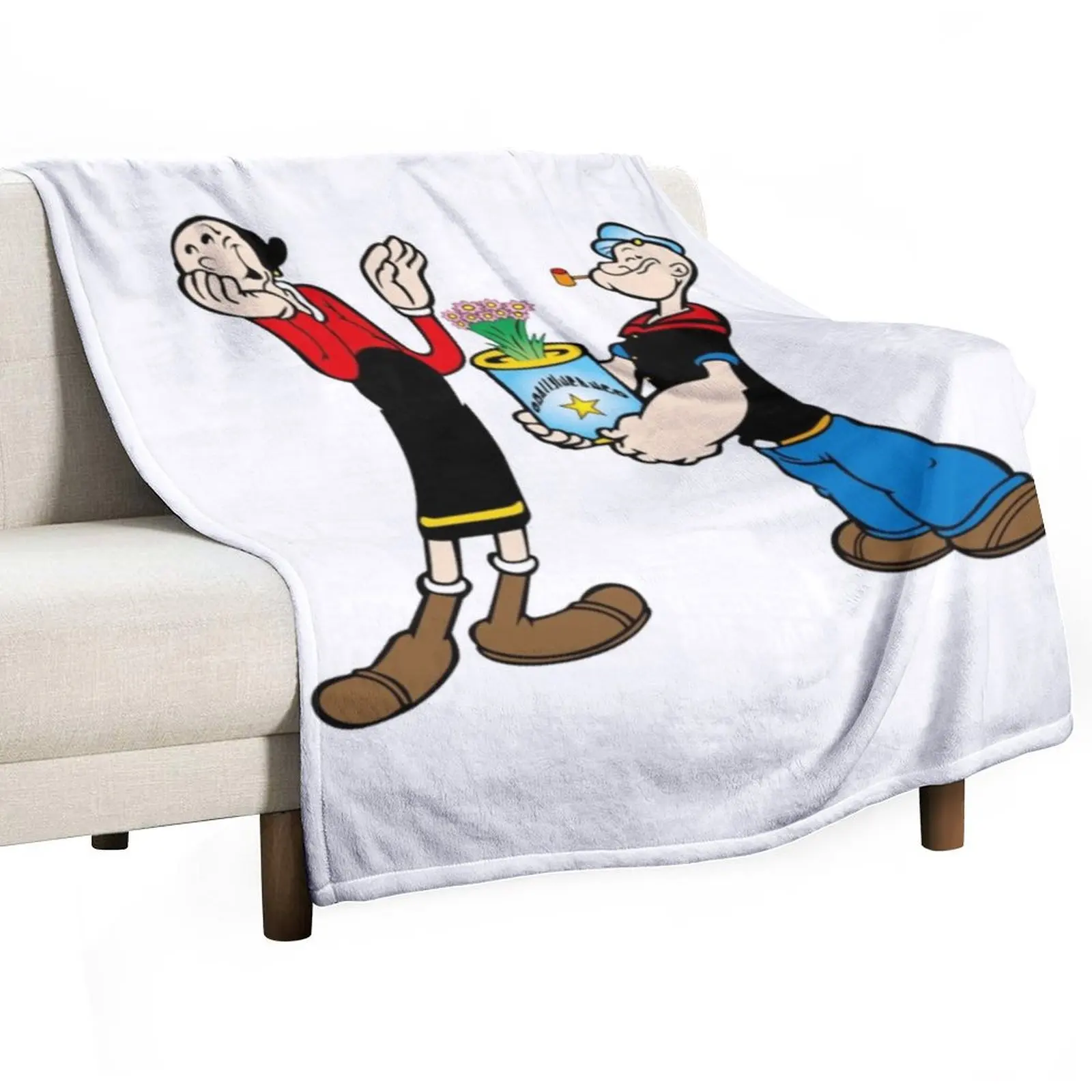 popeye and olive oyl sticker Classic Throw Blanket Luxury Throw Moving Beautifuls Blankets