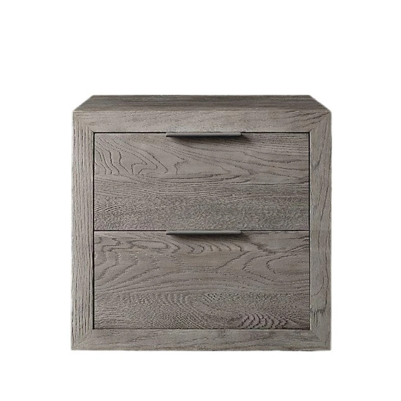 

Original single French rural retro solid wood bedside table Italian simple side few Nordic light luxury style