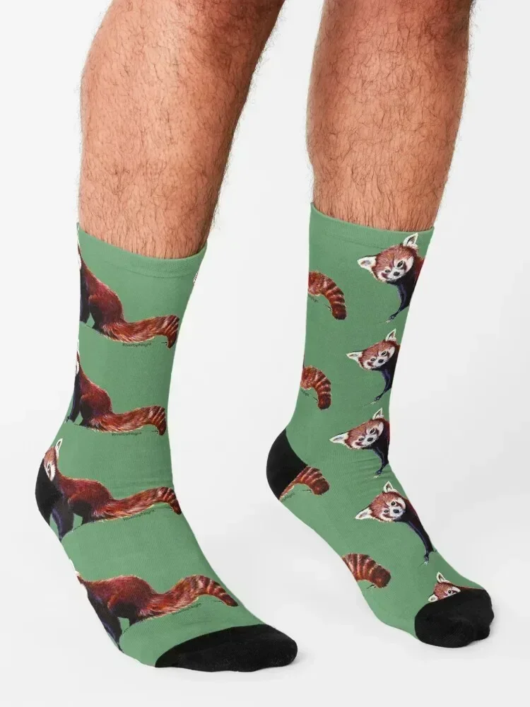 Red Panda Socks Heating sock Soccer funny sock halloween Socks Women's Men's