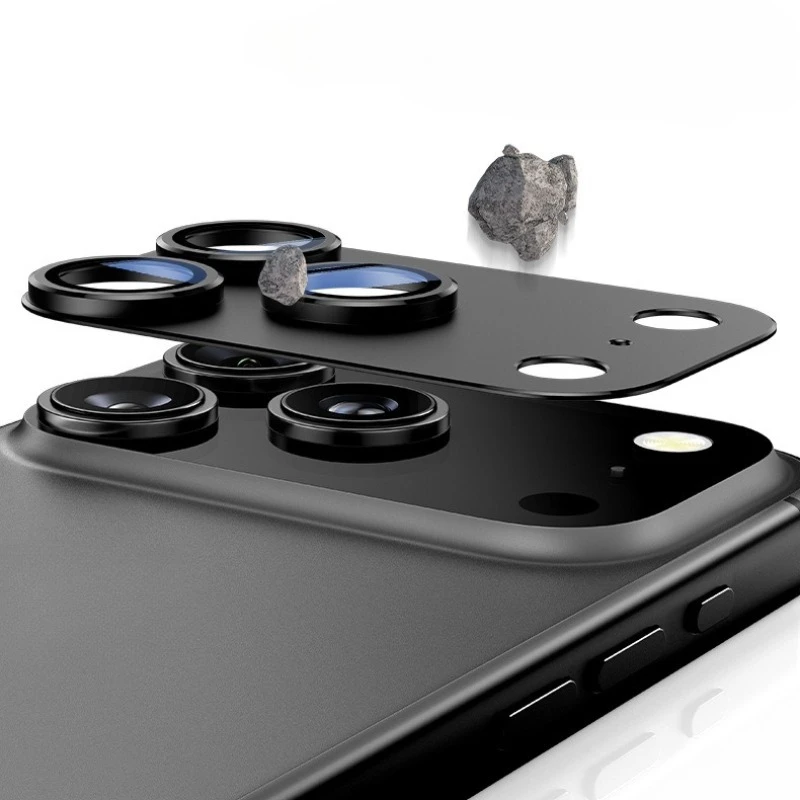 آيفون 17 برو ماكس الهواء حلقة معدنية زجاج عدسة الكاميرا حماة آيفون 17 17 برو ماكس 17 air الخلفي الخلفي ملصق طبقة رقيقة واقية