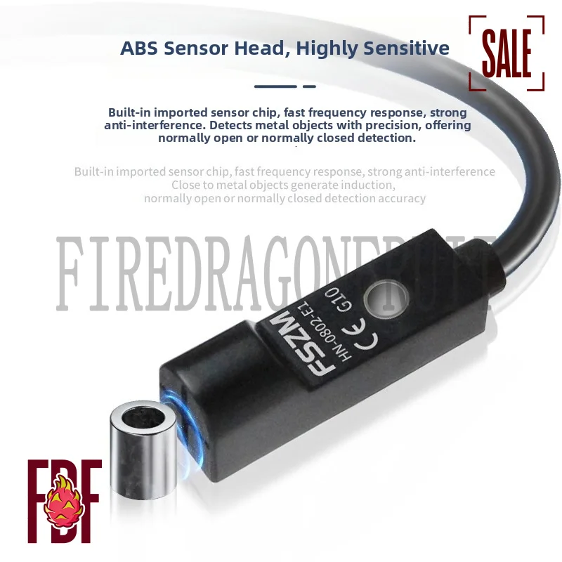 

Industrial 24V 3 Wire Square Proximity Sensor NPN Normally Open Inductive Metal Detector Magnetic Limit Switch