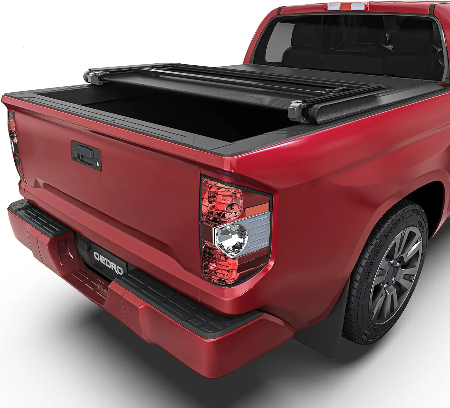 Zachte Tri-Fold Truck Bed Tonneau Cover Compatibel met 2014-2021 Toyota Tundra (Excl.Trail), Fleetside 5,5 ft Bed met Dek