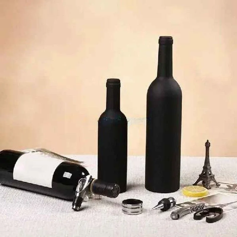 Elegant-ensemble-de-5-pieces-en-acier-inoxydable-comprenant-un-tire-bouchon-et-des-outils-de-bar-raffines-pour-ouvrir-les-bouteilles-de-vin