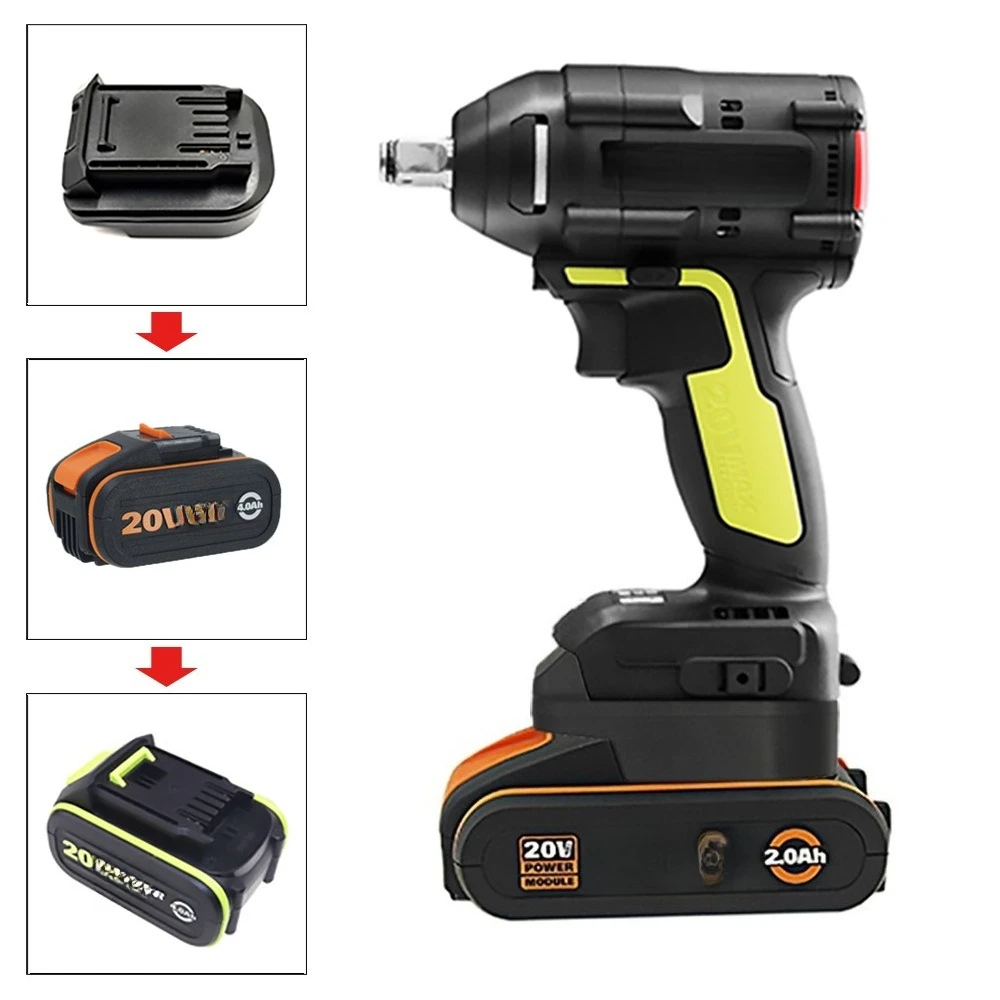 

For Worx Green 5-Pin WA3593、WA3595、WA3401 Power Tool Battery Adapter Compatible With RX 20V 4-Pin Battery Charger Shared