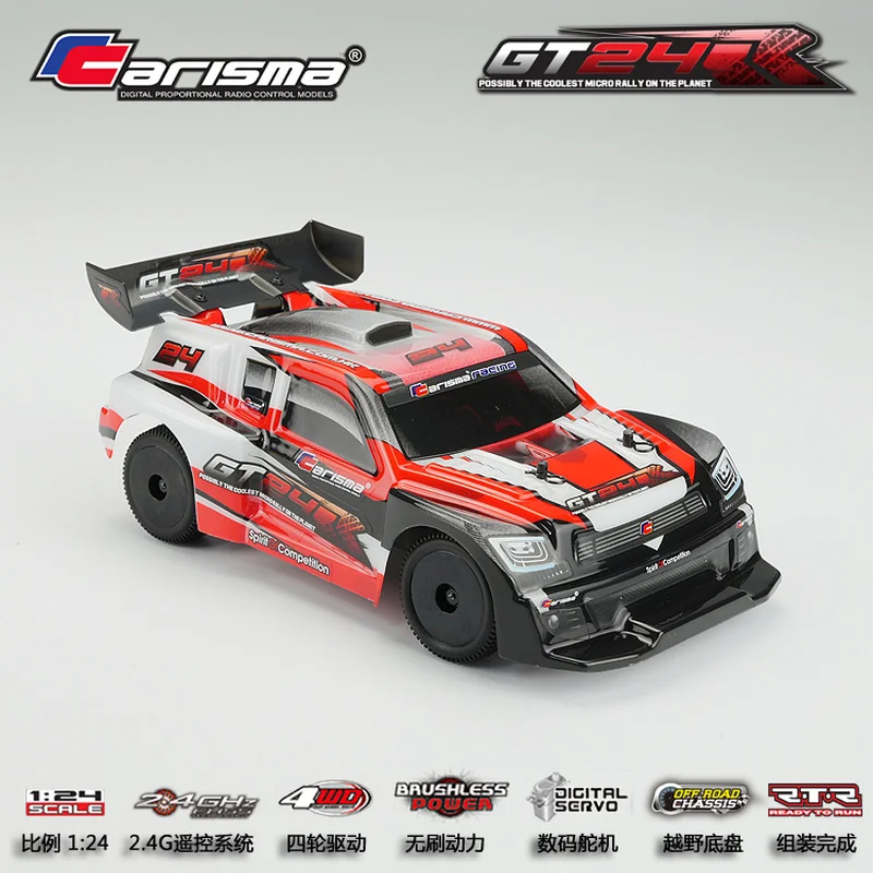 Carisma Gt24r Brushless Remote Control Car 1/24 4wd Mini Mosquito Car Model Rc Car Off-Road Vehicle Adult Children Toy Car