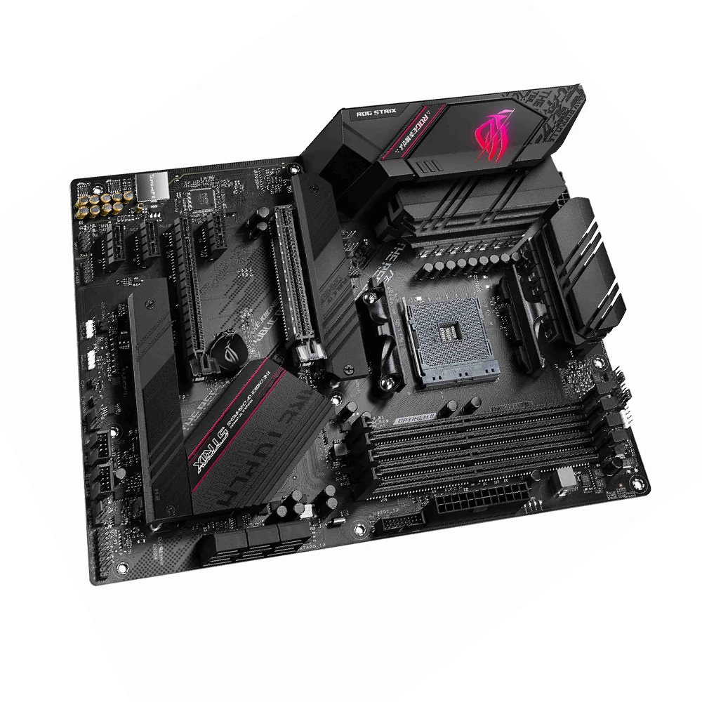 Imagem -05 - Placa-mãe Asus-gaming Atx Amd B550 Ryzen Am4 Jogos B550-f Wi-fi Ddr4 Pcie 4.0 M.2 Duplo com Dissipador de Calor Sata 6