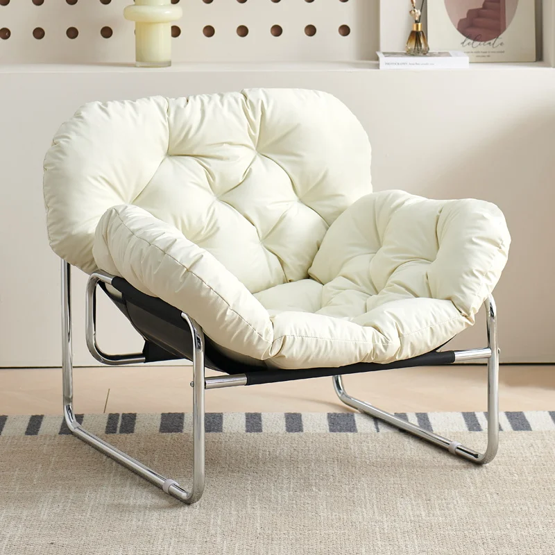 New Leather Living Room Armchair Adjustable Recliner Chairs Comfortable Backrest Chair Light Living Room Furniture，Lazy Sofa