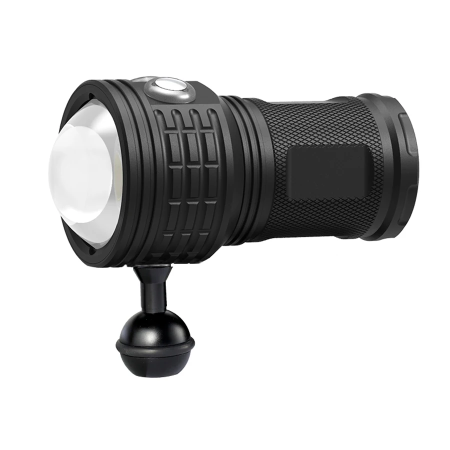 Lampe de plongée sous-marine à LED COB, blanche, rouge et bleue, 110 000lm, 80m, lanterne pour photographie, étanche IPX8