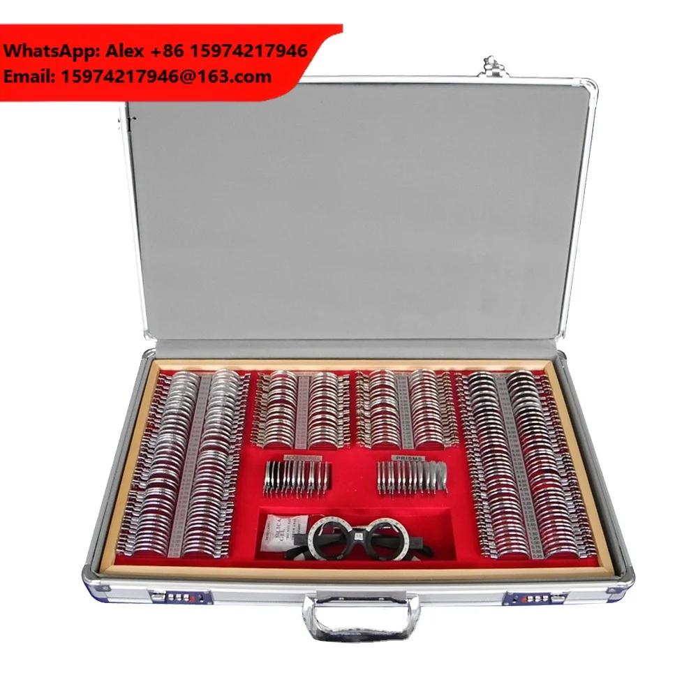 China High Quality Optical Shop Eye Testing Equipment 266 Trial Lens Set Optometry Box