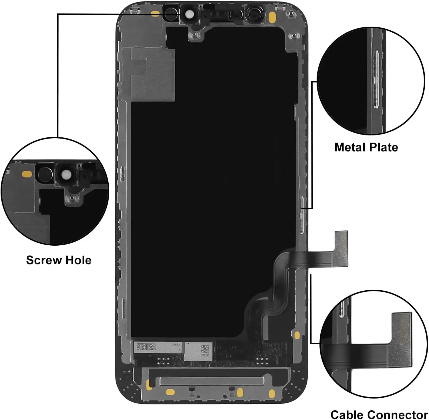 LCD OLED Incell Display for iPhone 12 Mini 12mini Screen A2399 A2176 A2398 A2400 3D Touch LCD Touch Screen Assembly with tools
