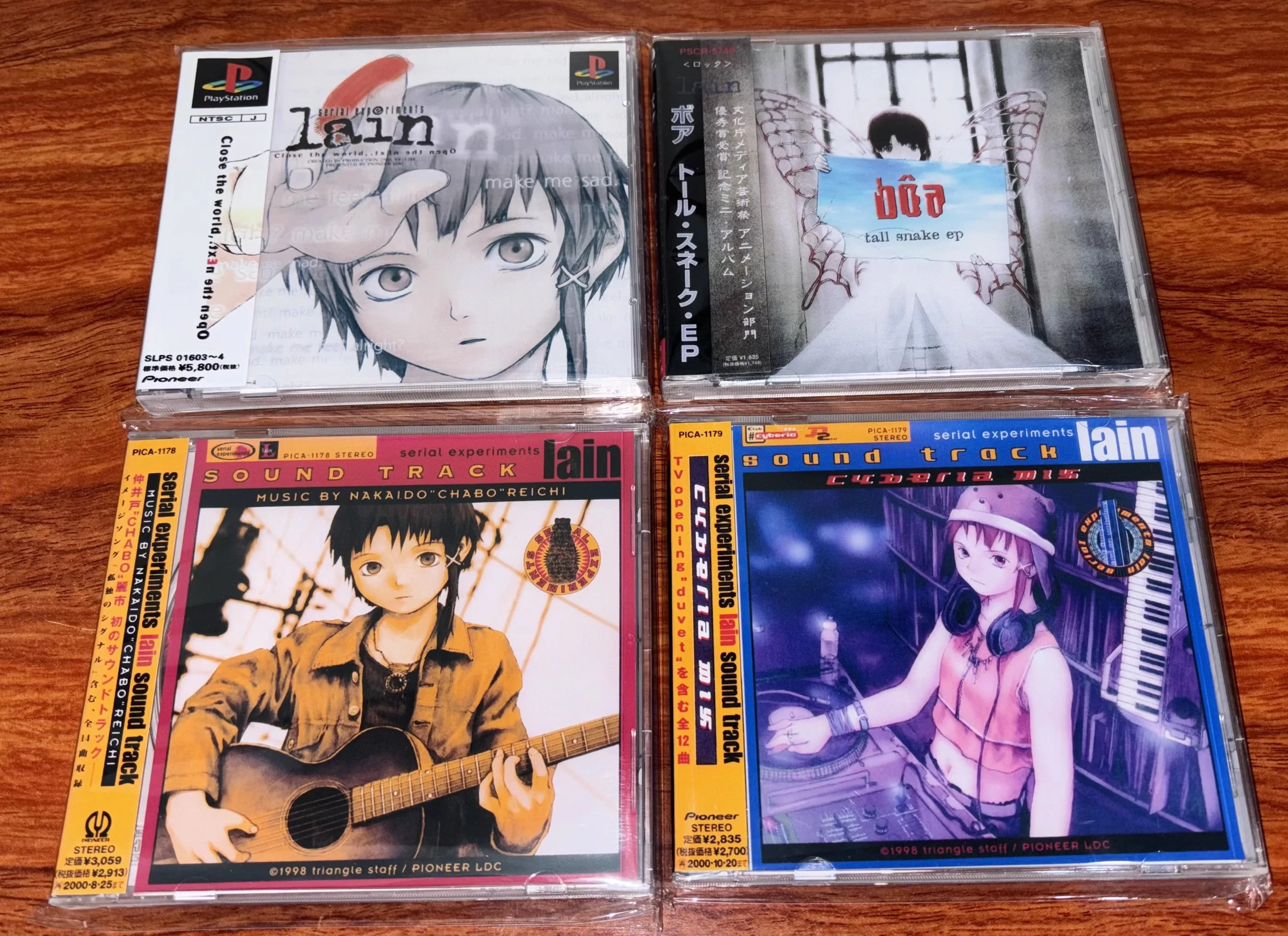 

Game Serial Experiments Lain Akira Takemoto Music CD Greatest Hits OST Album 3pcs Music Record Cosplay PS1 2pcs Game Disc Gifts