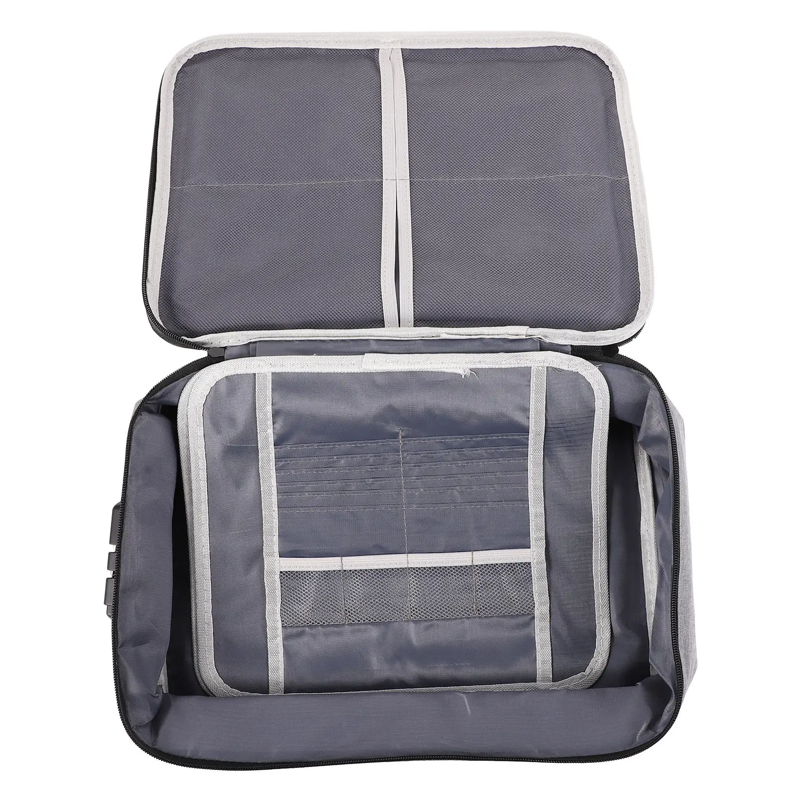 

1Pcs Multifunction File Storage Bag Heavy Duty Portable Certificate Pouch Easy Open Secure Seal for Office Home School Use