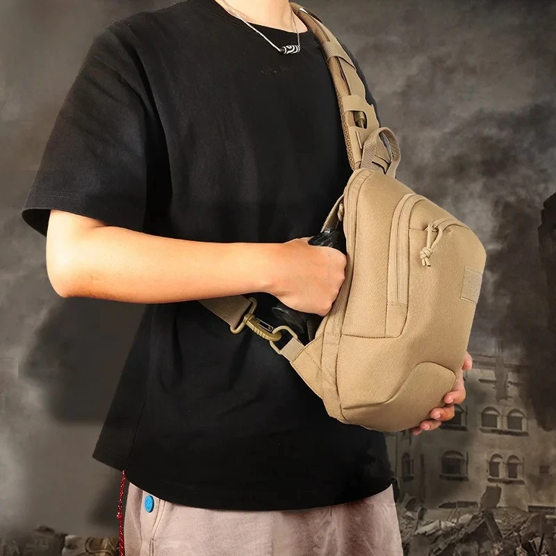 

Multifunctional Tactical Breast/Shoulder Bag – Ideal for Outdoor Cycling, Sports and Mountaineering