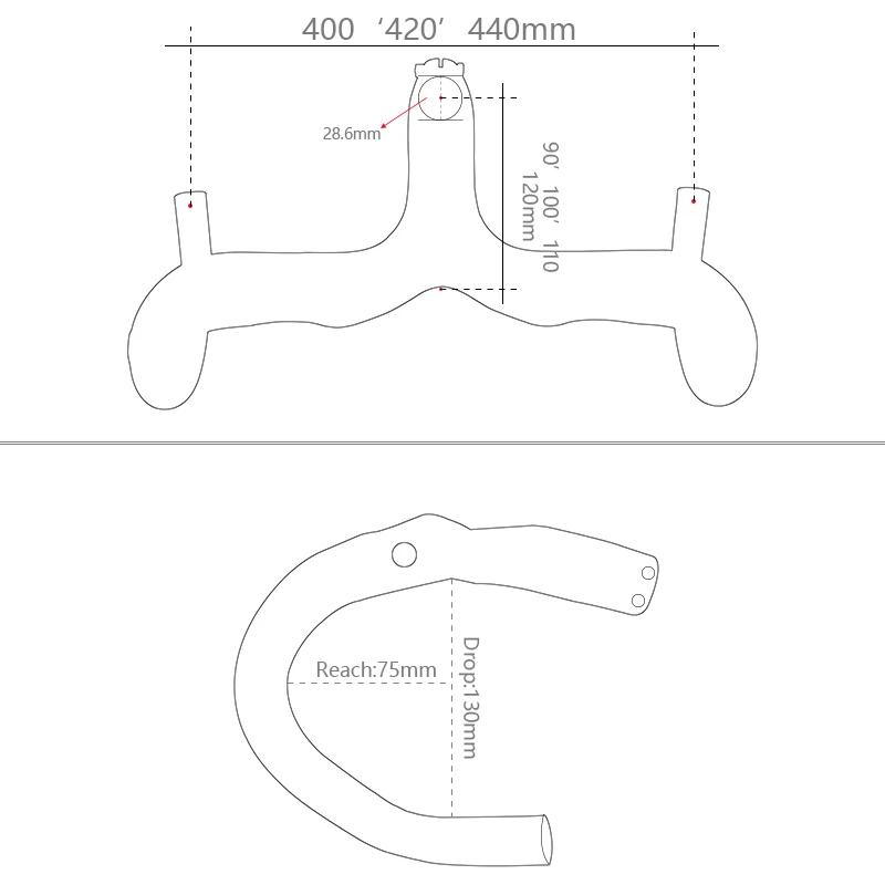 Logo Full carbon fiber T800 Integrated Road Handlebar cycling handle bar  3K glossy Ultralight texture