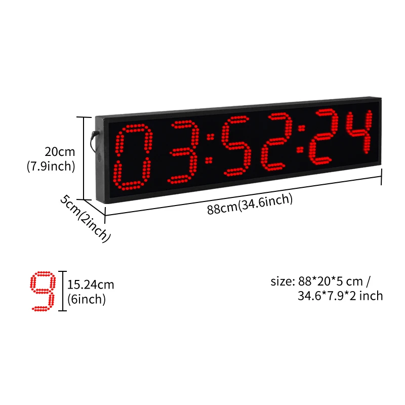 CHEETIE CP28 Grande Digital Single Sided 6 Polegadas Cronômetro Relógio de Corrida Temporizador Marath para Rastreamento de Corrida