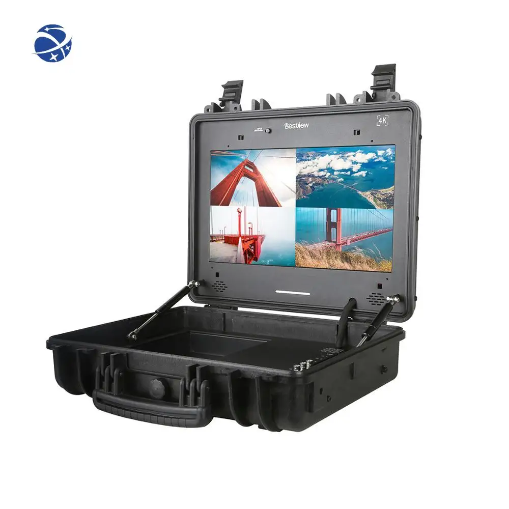 SP17-HDR 17'' 3840*2160 portable monitor 4ch HDMI input Quad-split display build in 3D-Lut for outdoor shooting