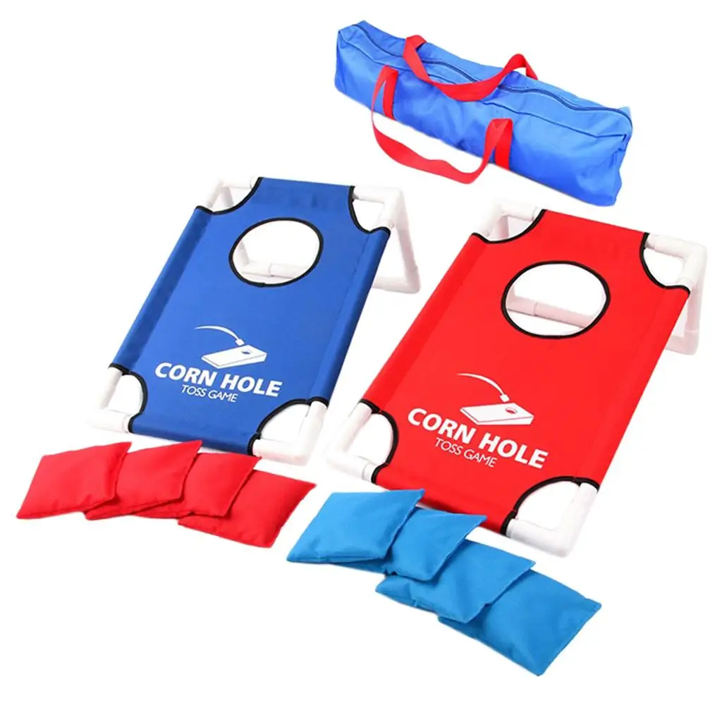 Portable Cornhole Board Toss Throw Game Set with Carrying Bag