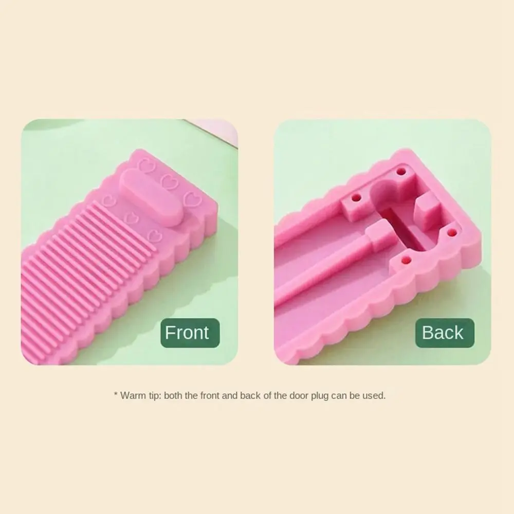 New PVC Door Stopper Safety Wedge Floor Holder Windproof Wall Protectors Doorstop Bedroom