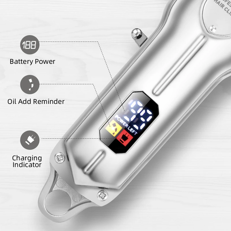 Resuxi LM-2026 الشركة المصنعة لصالون الحلاقة اللاسلكي الاحترافي لقص الشعر مجموعة ماكينة قص الشعر للرجال