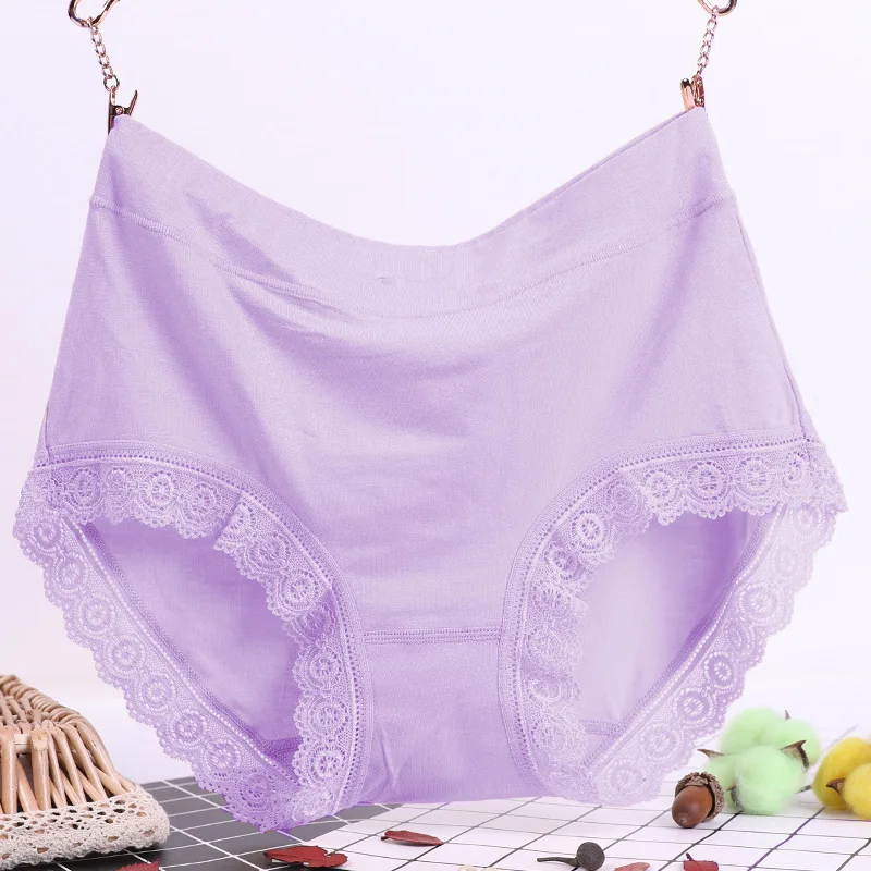 Modal Fat Plus Size Medium High Waist Comfortable Breathable Fashion Middle Aged and Elderly Mum\'s Underwear WOMEN Panties