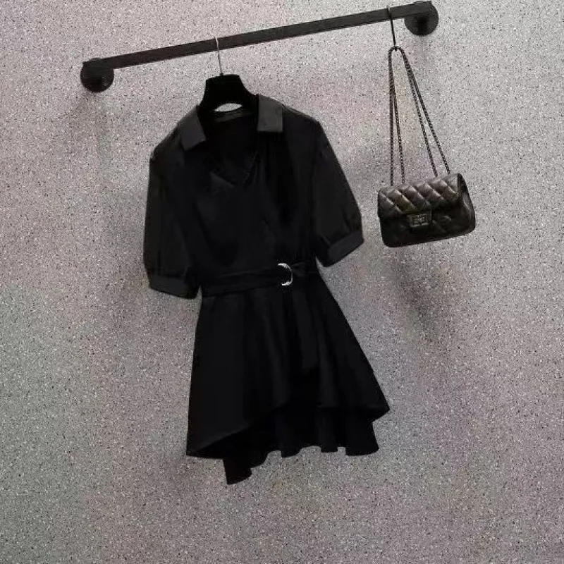 2025 nouvelle grande taille femmes chemise mode coupe ajustée boutonné Blouse printemps tunique décontractée haut robe fille manteau