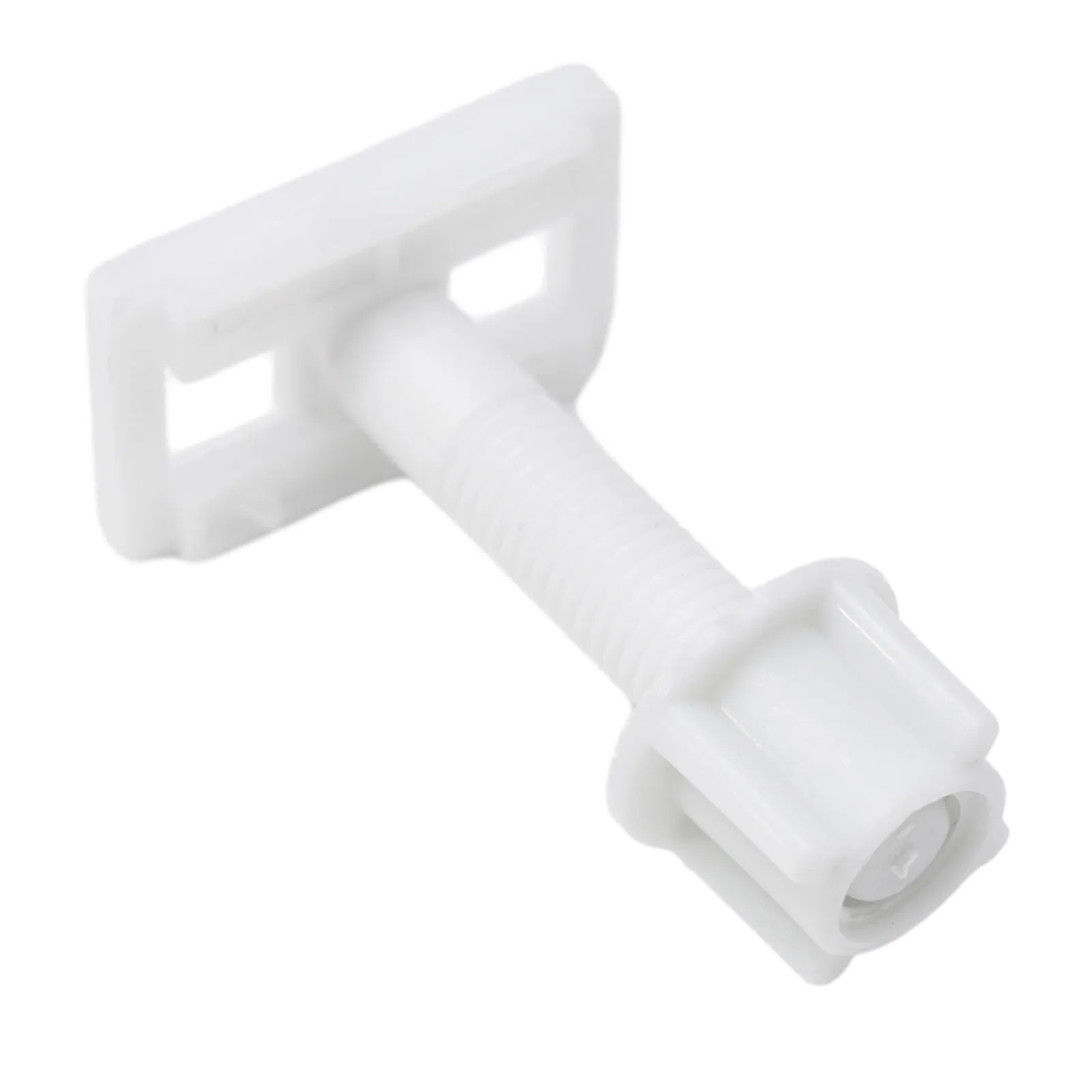 Bathroom Toilet Hinge Screws Plastic Bolts Replacement Spare Parts Tools White 2*Sliding Plates 2*Washers Plastic