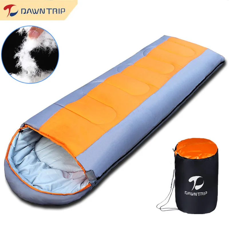 حقيبة نوم قطنية للتخييم خفيفة الوزن 4 فصول دافئة وباردة على الظهر حقيبة نوم للسفر في الهواء الطلق والمشي لمسافات طويلة #1