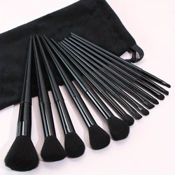 13PCS Black Makeup Brushes Set Powder Foundation Blush  Kabuki Blending Makeup Beauty Tools  Brochas Maquillaje for Cosmetics