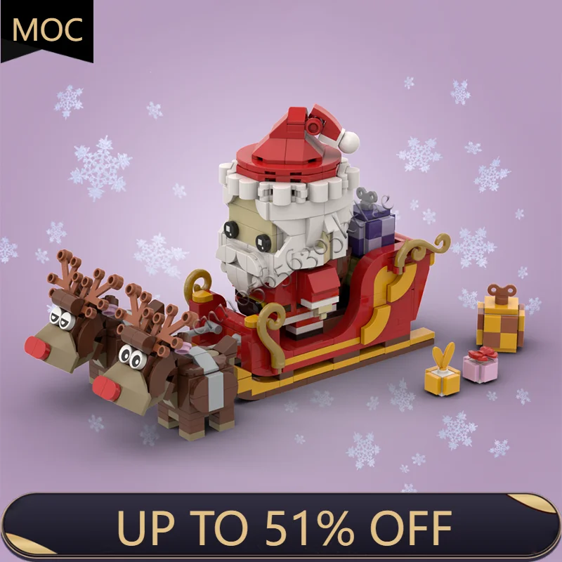 

576 PCS MOC Christmas Series Four Piece Set Model Building Blocks Bricks DIY Creative Assembly Educational Toys Birthday Gifts
