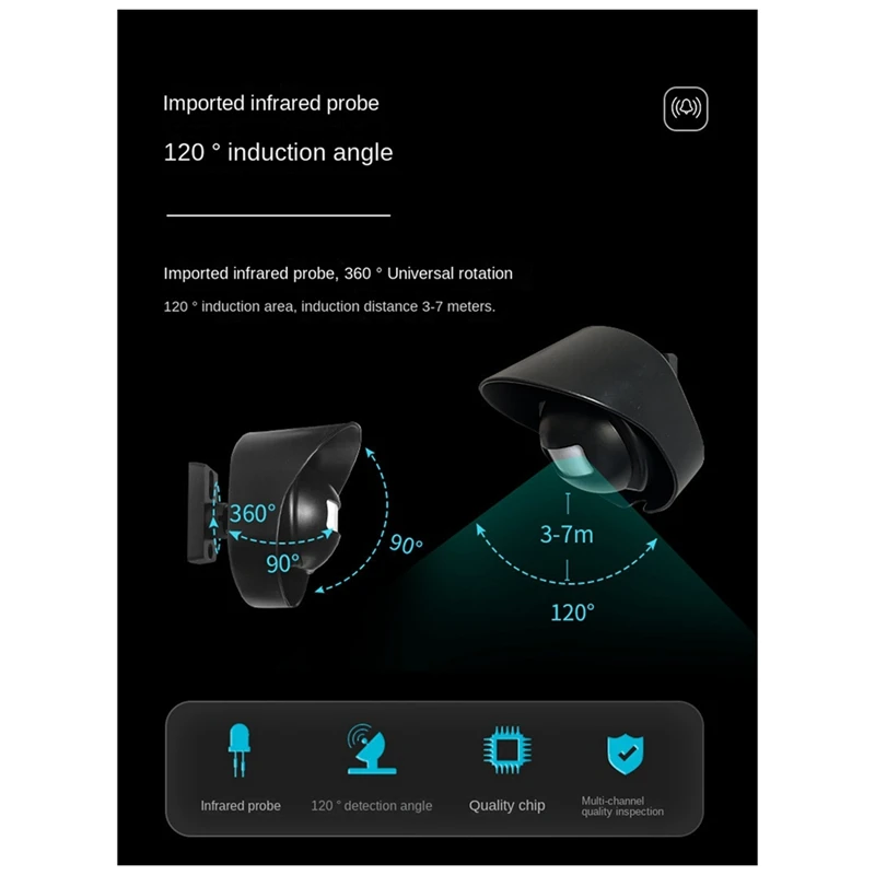 A16R-Waterproof Wireless Sensor Doorbell Courtyard 200 Meter Distance Alarm Store Ding Welcome Device