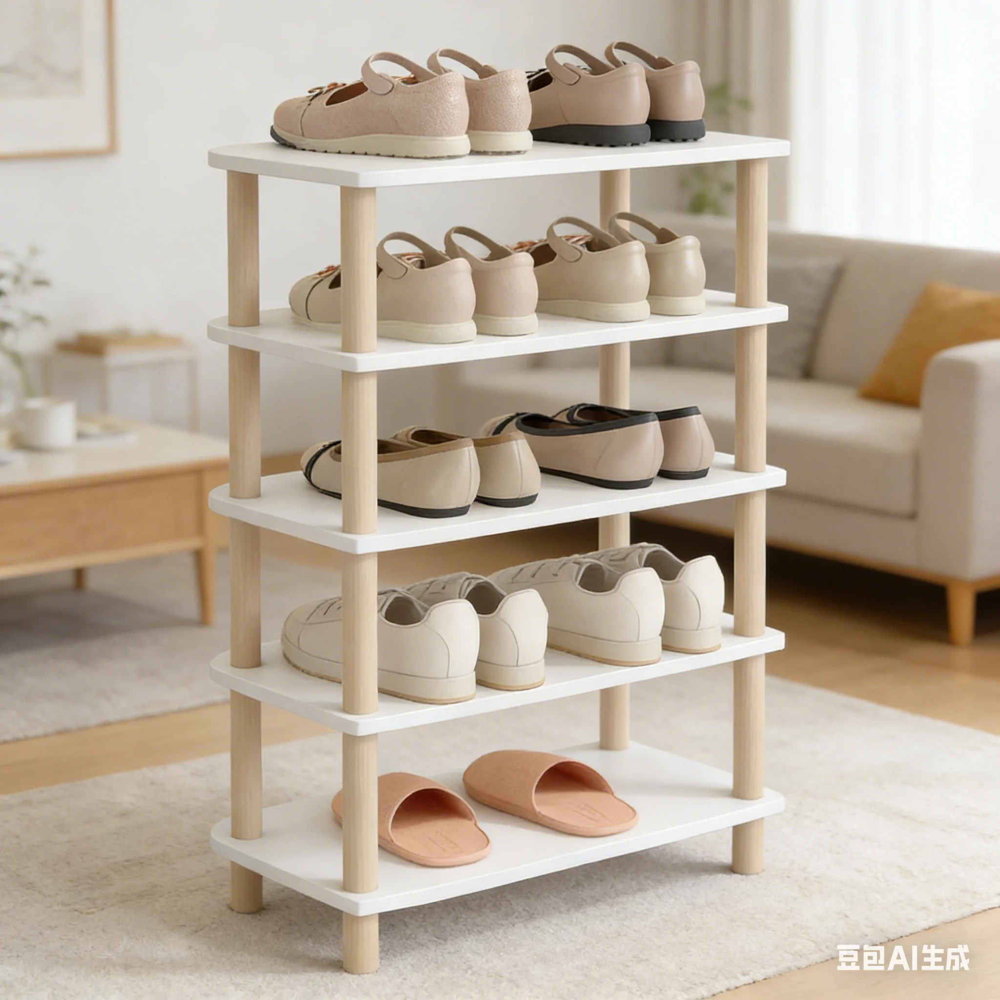 

AOLIVIYA Стеллаж для обуви в гостиную, многоярусный шкаф для обуви для прихожей, большой вместимости, в китайском стиле A590461
