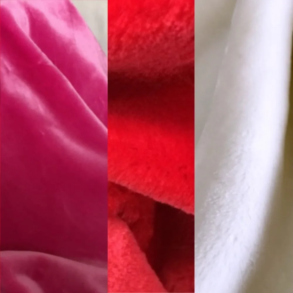 

1cm Long Plush White Dense Thick Fabric for Clothing Counter Display Decorative Cloth Carpet Jewelry Mat Diy Sewing Material