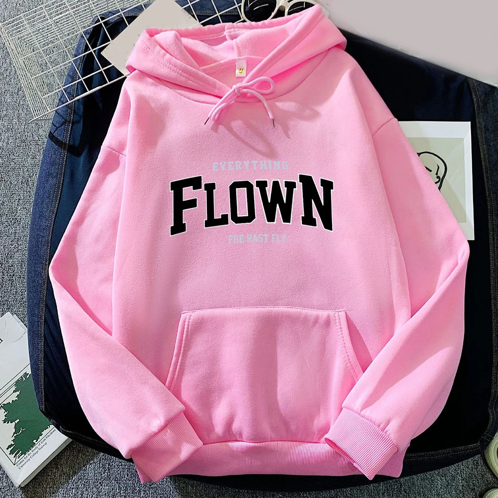 Moletom feminino com capuz de manga comprida com estilo hiphop retrô estampado para esportes e roupas casuais nas estações