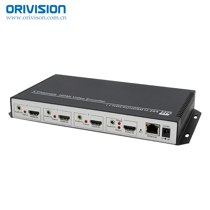 ZY-EH404 H.264 4 channel HDMI Video Encoder support RTMP RTMPS RTSP HTTP 4K Live streaming Encoder