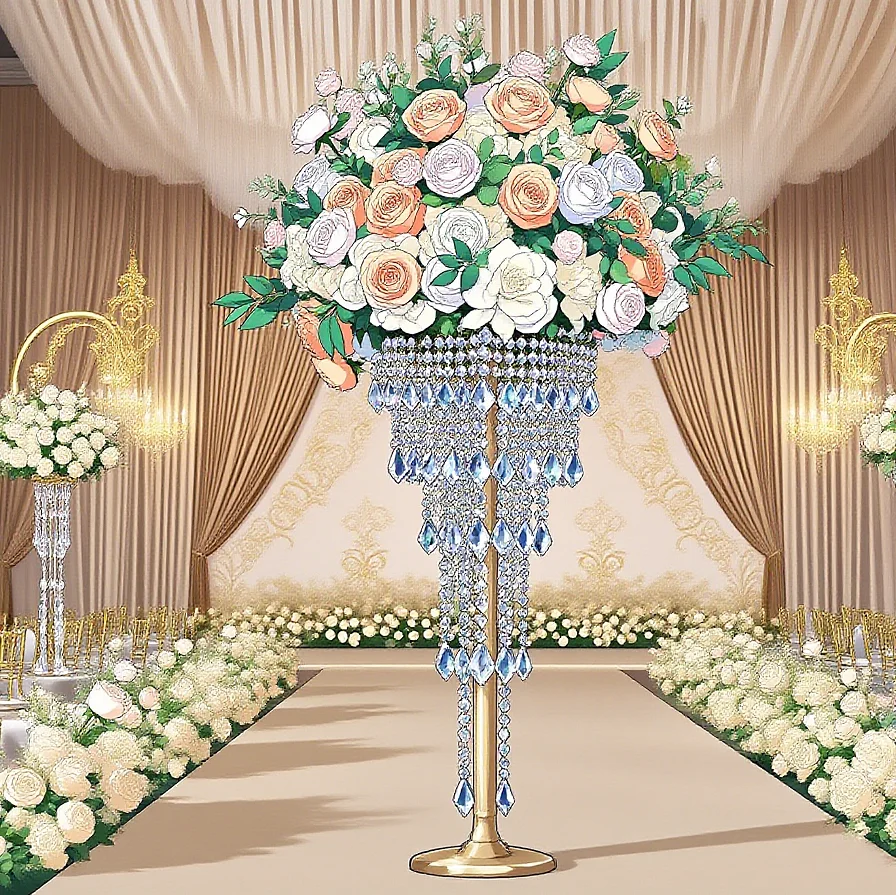 

5 шт./10 шт. металлическая подставка для цветов, 31 дюйм, свадебная центральная стойка, дорожный свинец или украшение для вечеринки